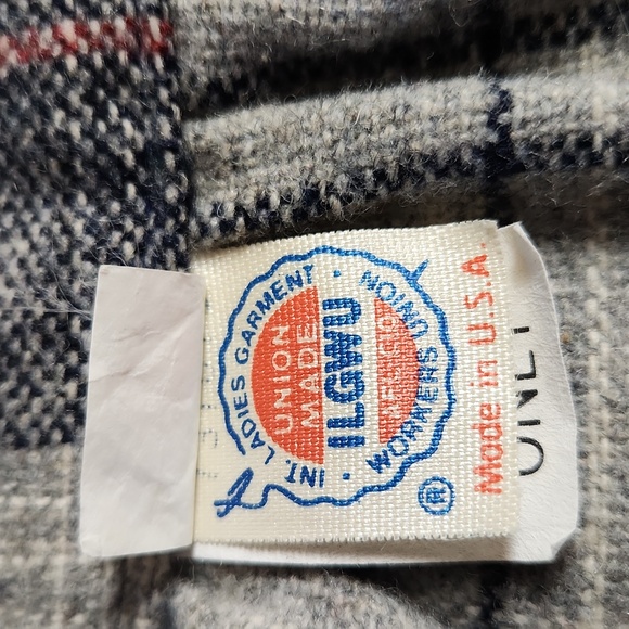 Misses vintage ILGWU plaid skirt - Size 13/14 - Picture 5 of 7